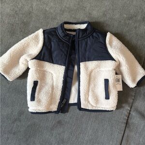 Navy and White Baby Jacket